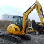 Miniexcavadora de ocasión JCB 8055 RTS (2008) – 5,3 t – motor Isuzu de 34,1 kW – alcance de 6 m