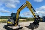Miniexcavadora de ocasión New Holland E50B SR (2012) – 5,1 t + remolque
