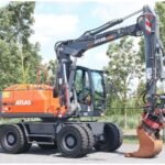 Excavadora de ruedas Atlas 140W 2014 – 14 t – 4.604 h – ocasión