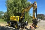 Excavadora de ruedas Yanmar B95W 2018 – 9,5 t – 6.380 h – prestaciones compactas